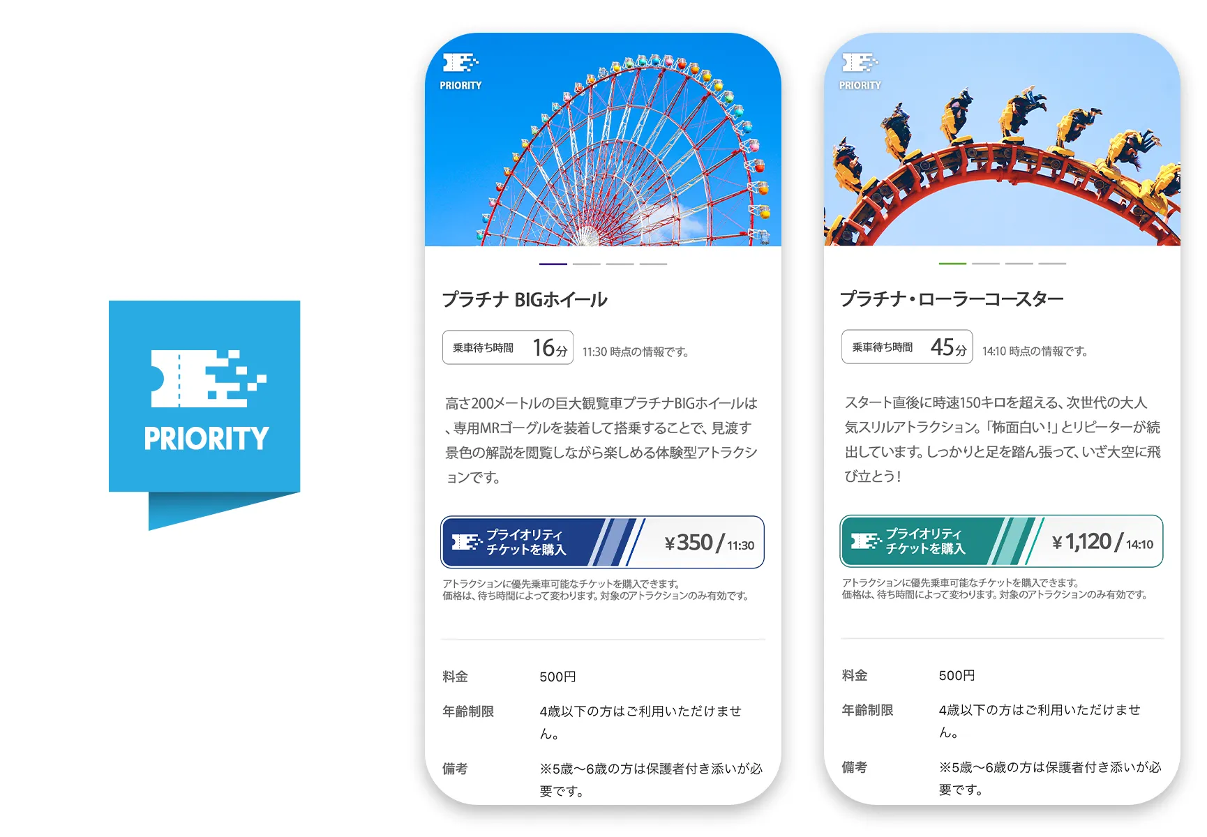 ダナミックプライシング型プライオリティチケット