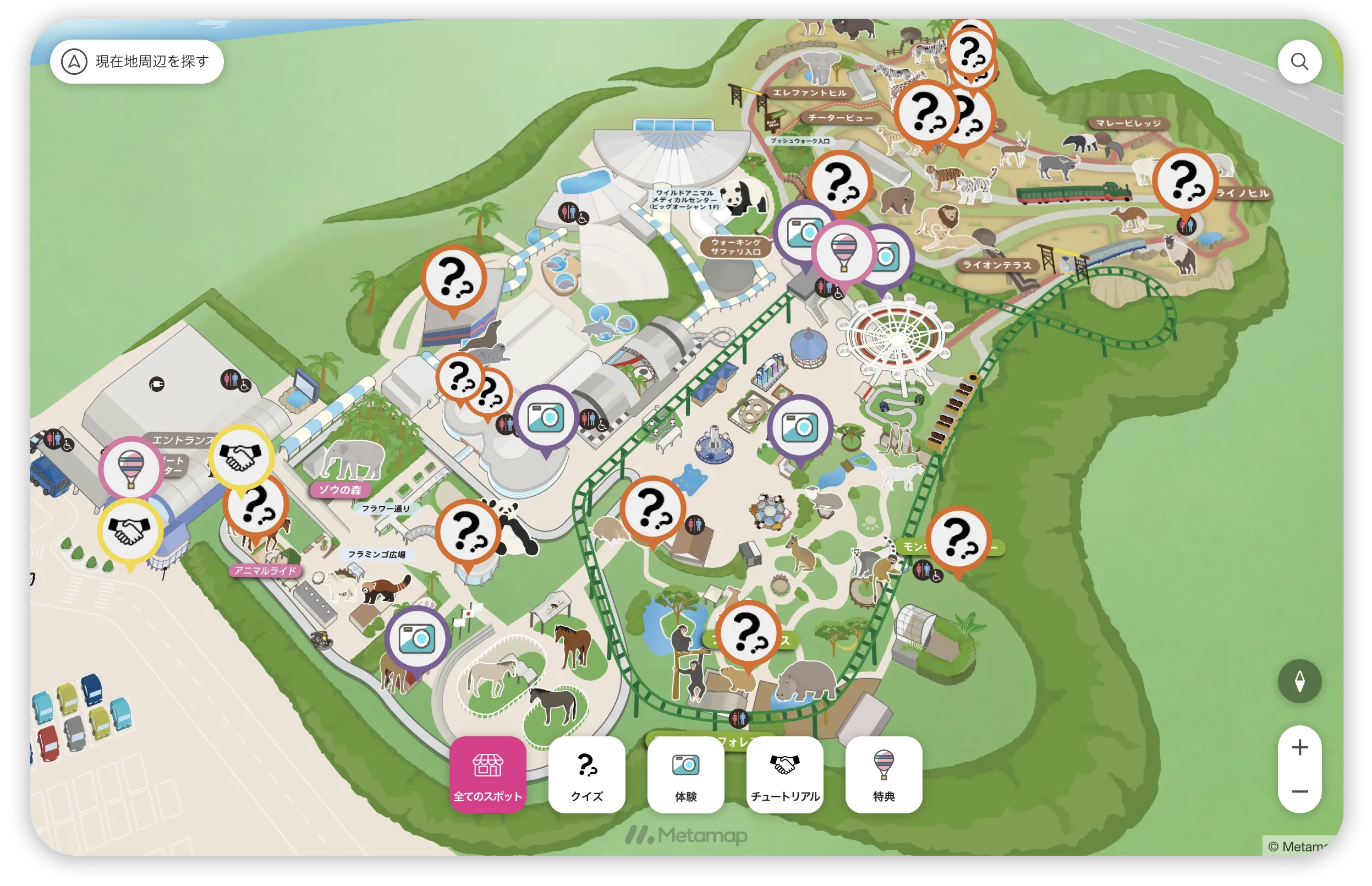 スタンプラリースポットの設置場所を⼯夫し、狙い通りに周遊促進